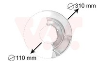 Van Wezel 5874371 Spritzblech, Bremsscheibe FüR VW