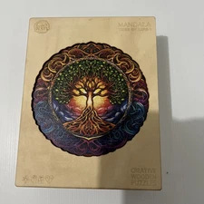 Tree Of Life 1 Mandala Creative Wooden Puzzle 300 Piece Woodbests 13.4x13.4 Inch