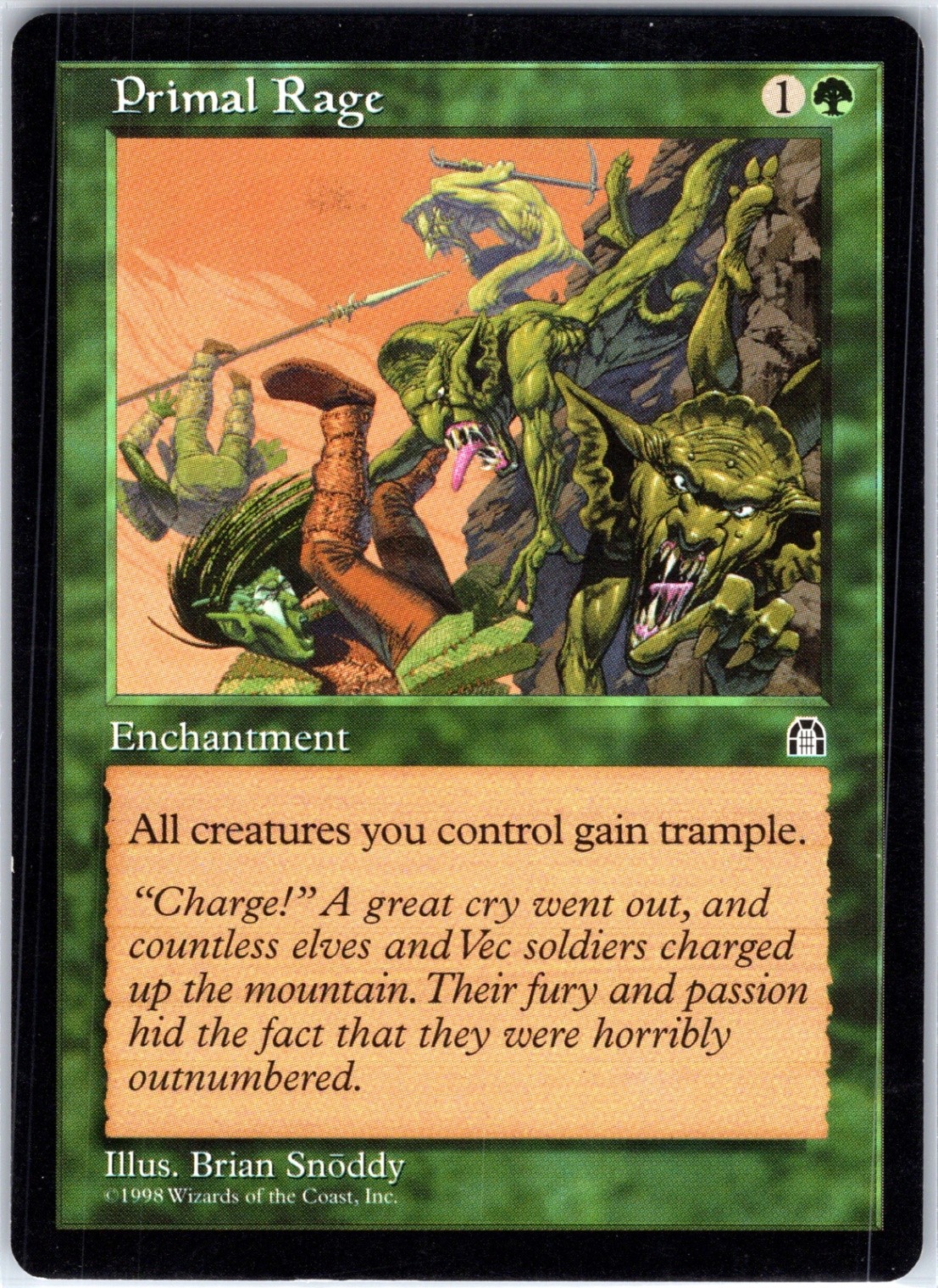 Primal Rage U Stronghold Magic the Gathering MTG LP