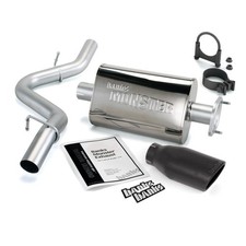 Banks Monster Cat-back Exhaust System Black Tip For 2004-2006 Jeep Wrangler Banks Monster Cat-back Exhaust System Black Tip For 2004-2006 Jeep Wrangler