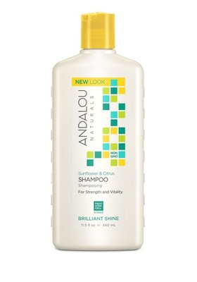 Get Shiny Brilliant Hair - Andalou Sunflower Citrus Shampoo 11.5oz