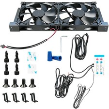 12V RV Fridge Ventilation Cooling Fan for Fridge Vents with Adjustable Speed