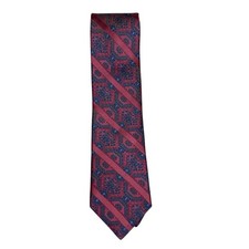 Robert Graham Silk Tie Mens Purple Paisley Geometric Brocade