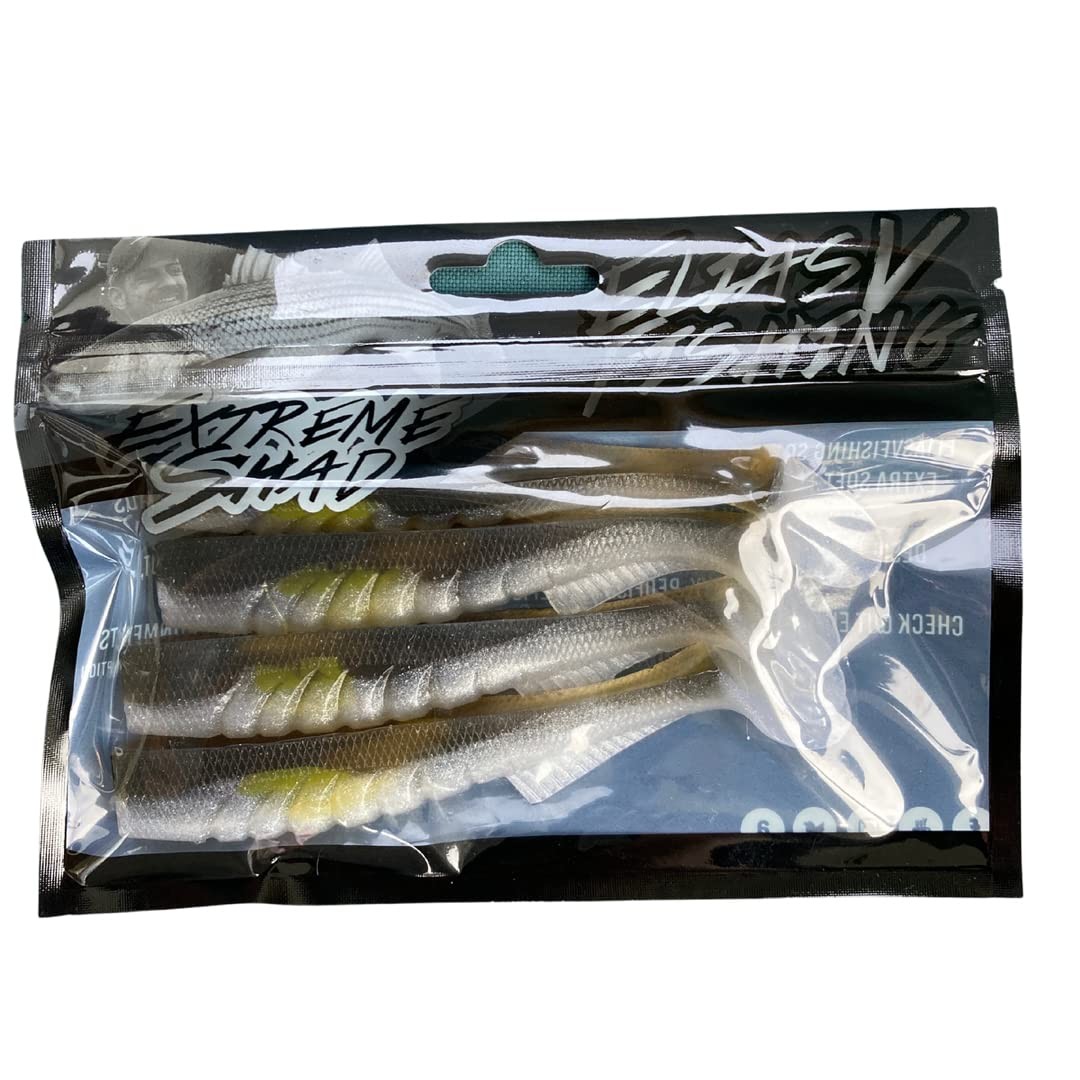 Extreme Paddle Tail Swim Baits  Soft Plastic Swimbaits for Bass Fishing, 4 Pack - Image 7