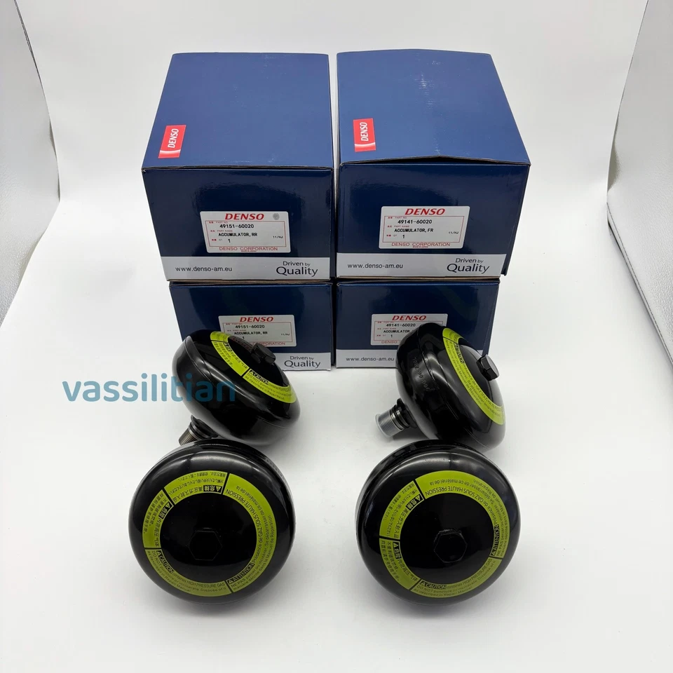 DENSO Toyota Lexus URJ200 4 set Suspension accumulator 49141-60020 49151-60020 Foto 2 de 4