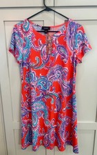 MSK Paisley Print Shift Dress Medium