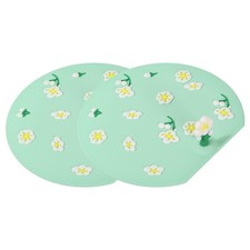 Silicone Tub Stopper Floor Drain Cover 5.91x5.51" Anti-Odor Mat Blue 2Pcs