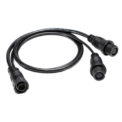 Humminbird 14 M ID SIDB Y Splitter Cable for SOLIX/APEX, 30''