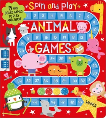 Spin and Play Animal Games - Board book By Make Believe Ideas Ltd - GOOD