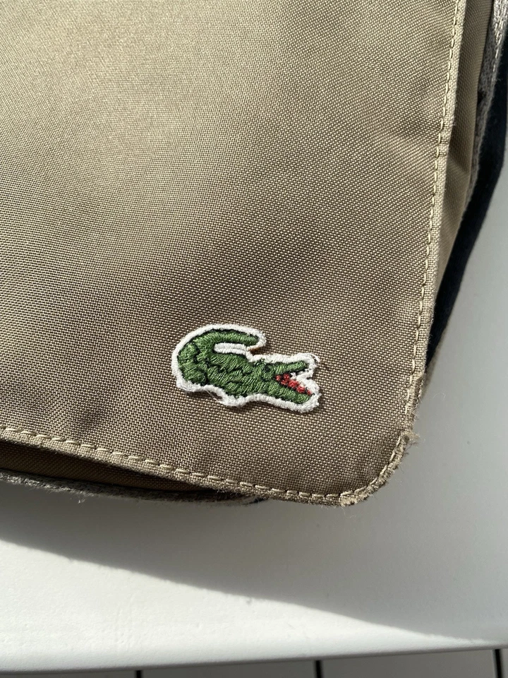 Lacoste messenger shoulder bag brown color with vintage strap - Image 2 of 4