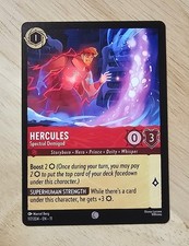 Hercules Disney Lorcana Trading Card Hercules Spectral Demigod 117/204 NM