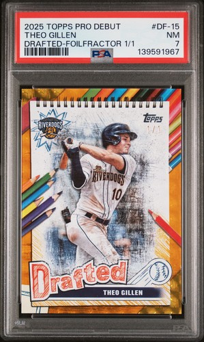 Theo Gillen [Foilfractor] #DF-15 2025 Topps Pro Debut Drafted card