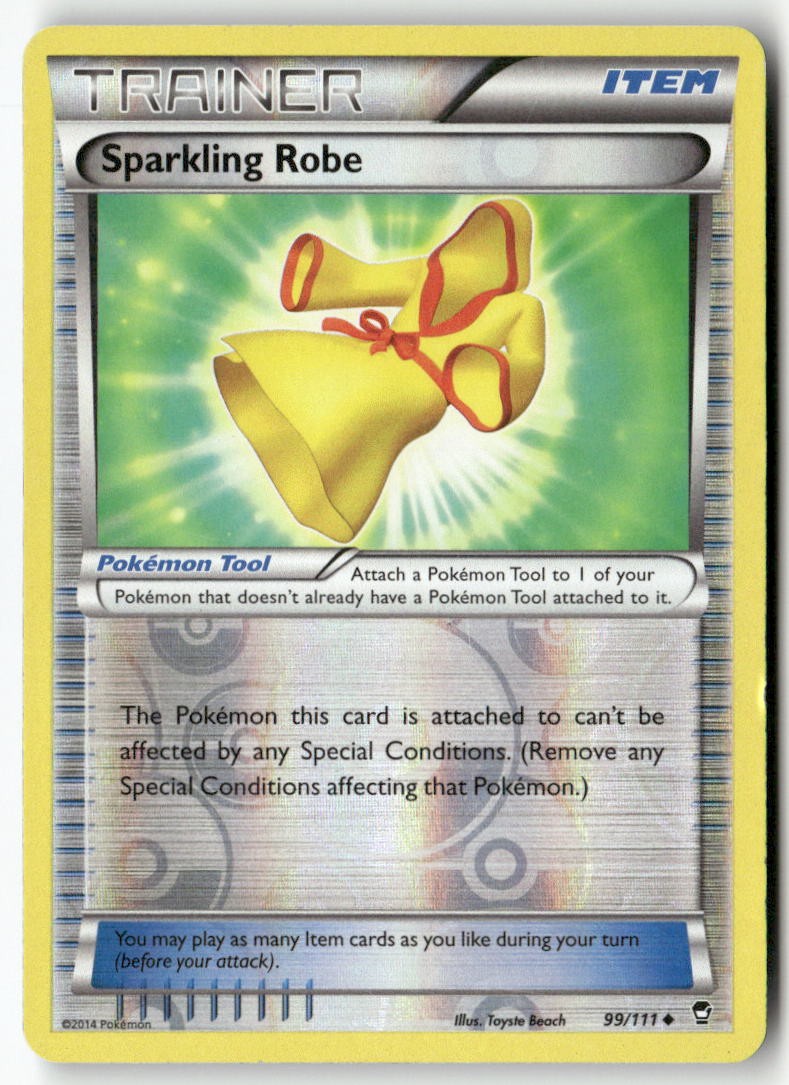 Sparkling Robe 99/111 Uncommon Furious Fists Pokemon Reverse Holo MP