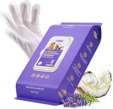 Pet Grooming Glove Wipes for Dogs & Cats – Hypoallergenic, Deodorizing,