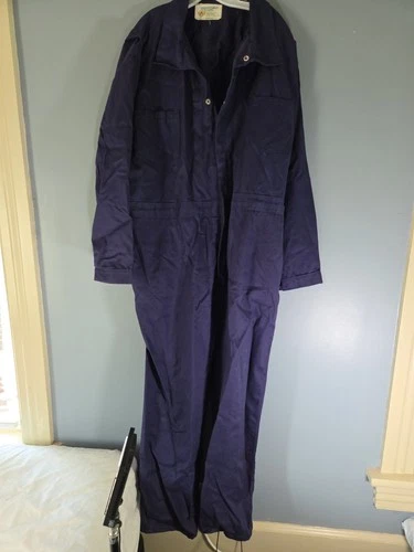 Workrite FR Coveralls XL 52R Westex Indura Flame Resistant Blue 100% Cotton New - product listing photo
