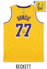 Luka Doncic Signed Jersey Beckett Authentic Autograph Los Angeles Lakers Small