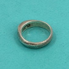 Anello originale TIFFANY & Co. in argento sterling 925 con bordo coltello JZ774