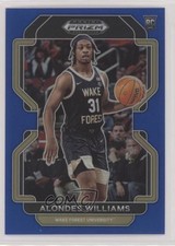 2022-23 Panini Prizm Draft Picks Blue Prizm 180/199 Alondes Williams #97 y8h