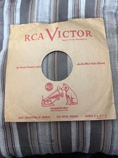 #130 RCA VICTOR Record Sleeve Only 78 Rpm 10 Inch NIPPER DOG (AS IS)