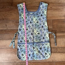 VINTAGE Size M Disney Handmade Jungle Book Character Print Apron Vest Wmns 16731