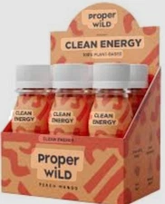 Proper Wild Energy Shot Peach Mango, 2.5oz - Qty 6 3/2026