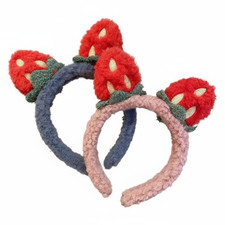 Cute Strawberry Plush Headband, Girls Birthday Gift