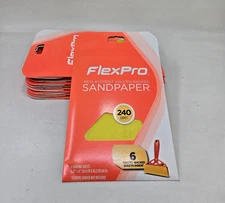 NEW! FlexPro 6.23" x 4" Sandpaper 240 Ultra Fine Grit - 10 PACKS!