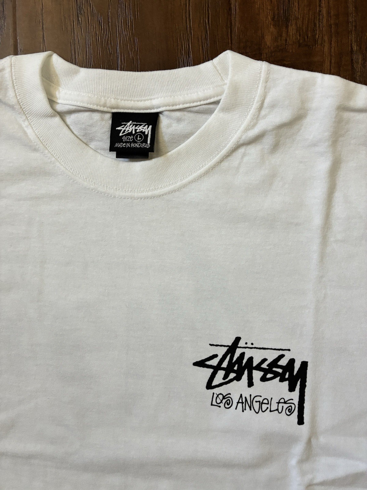 Authentic Stussy Chapter tee Los Angeles Size L  - White image 3
