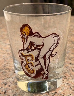 Rockin' Jelly Bean Vintage ErostyPop Bottoms Up Silkscreen Print 8 Oz Glass Mint
