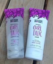 "NOT YOUR MOTHER'S" CURL TALK DEFINING CREAM AND FRIZZ CONTROL SCULPTING GEL.