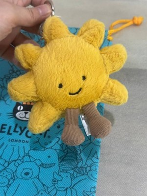 Jellycat Amuseables Sun Bag Charm Keychain Plush NWT Cute Sunflower Gift SALE