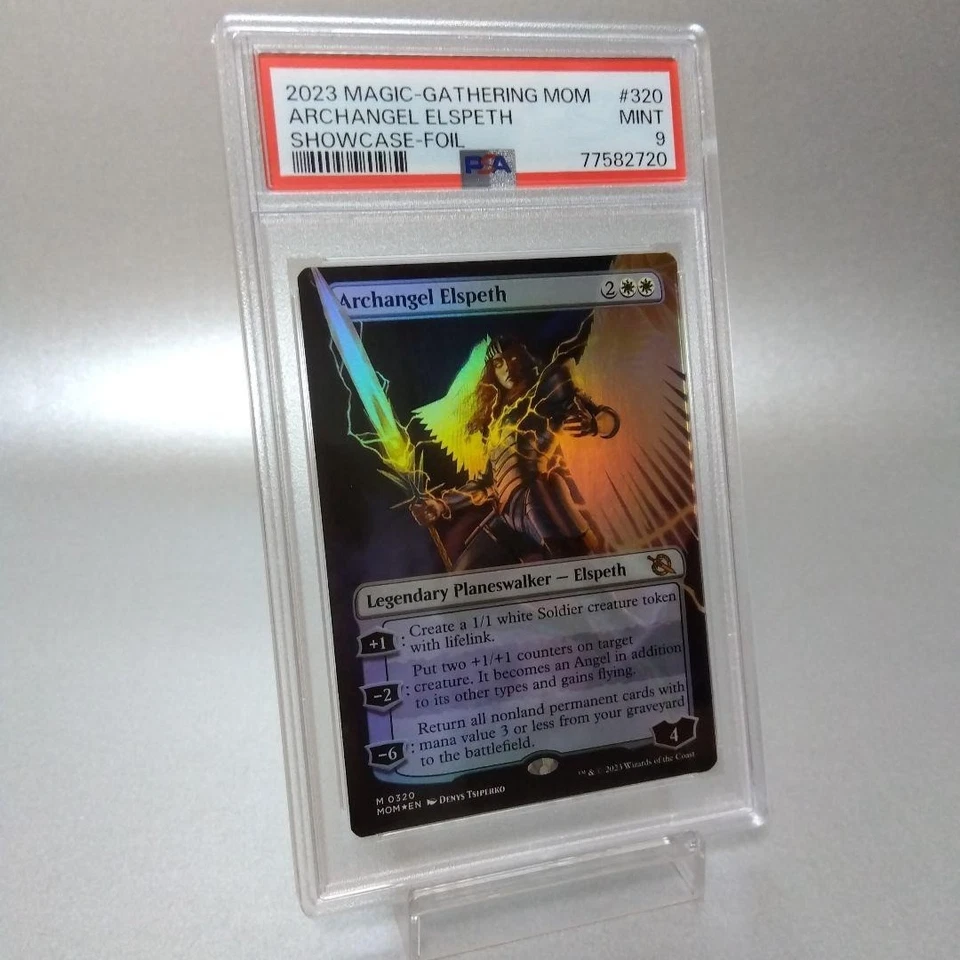 MTG Archangel Elspeth PSA 9 Foil Borderless MOM 2023 Planeswalker EDH Rare - Image 3 of 4