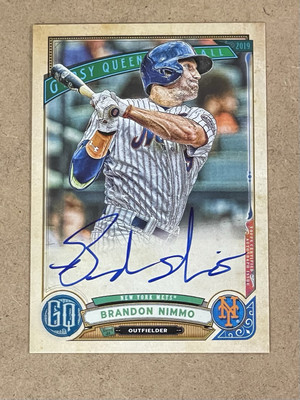 2019 TOPPS GYPSY QUEEN AUTOGRAPHS #GQABN BRANDON NIMMO
