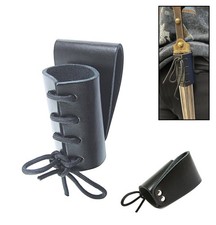 Medieval-Style Dagger Holster Adjustable Leather Sword Frog Belt Sheath A...