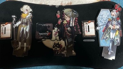 Identity V Acrylic Standee Set (3) + Bonus Badges, Postman   Used, minor
