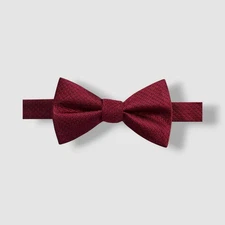 Ryan Seacrest Distinction Men's Red Silk Kent Unsolid Solid Pre-Tied Bow Tie