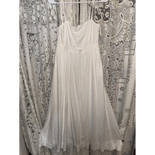 Nine West White Spaghetti Strap midi Dress NWT Small