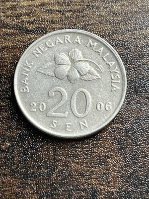 2006 Malaysia 20 Twenty Sen XF Extremely Fine Actual Coin TC4107