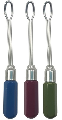 3er Set Ohrenreiniger mit Metallschlinge Ohrlöffel Ohrenpflege Ohren putzen