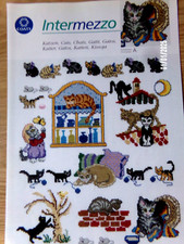 Kreuzstich  Intermezzo - Katzen - Cats -  farbig
