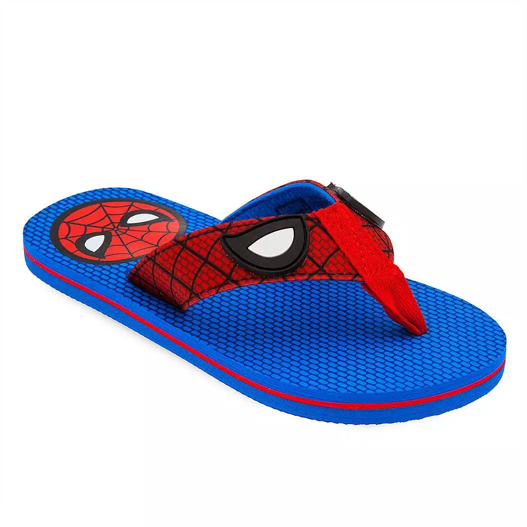 dessert retfærdig bagage NWT Disney store Boy Spiderman Flip Flops Sandals Shoes Marvel Toddler |  eBay