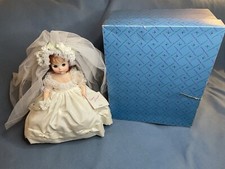 VTG Madame Alexander Auburn Hair 8  Doll Bride 1589 Blue Eye W/ Original Box EUC