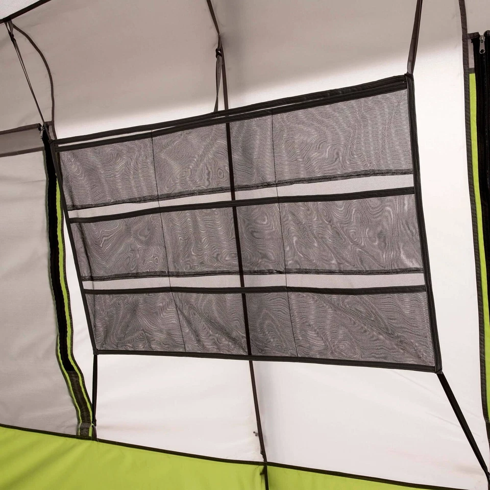 Tienda de campaña instantánea para cabina para 9 personas con pantalla habitación ventanas impermeable camping al aire libre EE. UU. Foto 4 de 4