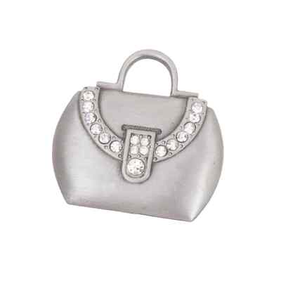 Vintage JJ Jonette purse tote bag Brooch Pin