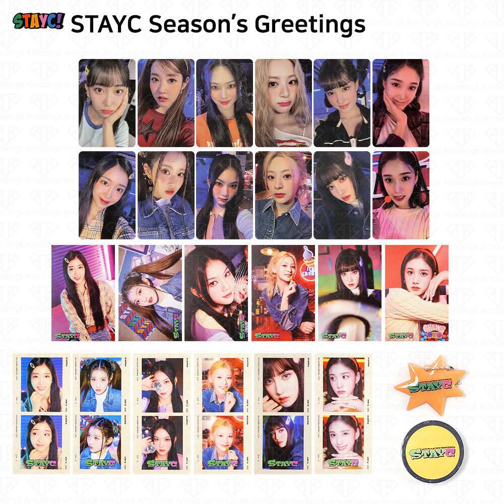 StayC 2023 Season's Greetings Photocard Postcard Keyring StayC 2023 Season's Greetings Photocard Postcard Keyring