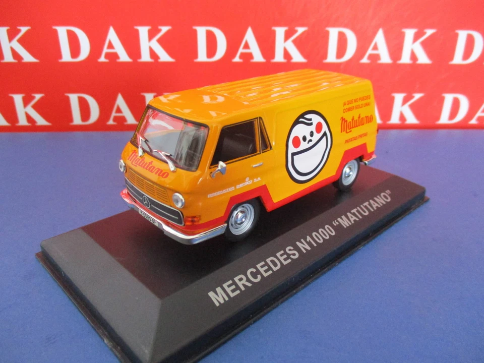 Die cast 1/43 Modellino Furgone Pubblicitario Mercedes N1000 Matutano - Immagine 2 di 4