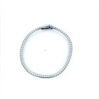 Estate Italian Sterling Silver 7.5" Omega Bracelet Safety Clasp 14.9g Patina — photo 5
