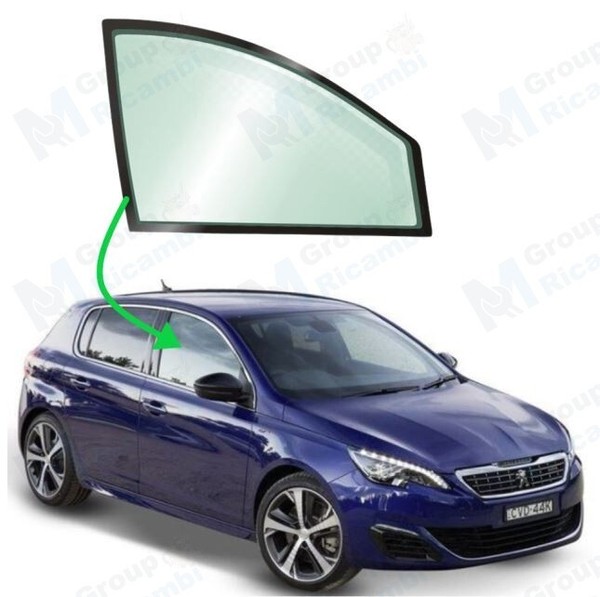 Peugeot 308 Ab 2013 Fensterscheibe Absenkbar Vorne Seitlich Rechts-image