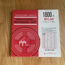 Radio Shack Realistic Reel To Reel Tape 7" Reel New Sealed Nos