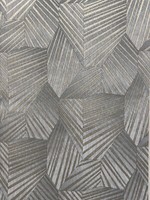 Job lot of  12 Rolls X Erismaan Elle Decoration Triangle 3D Grey Gold Wallpaper